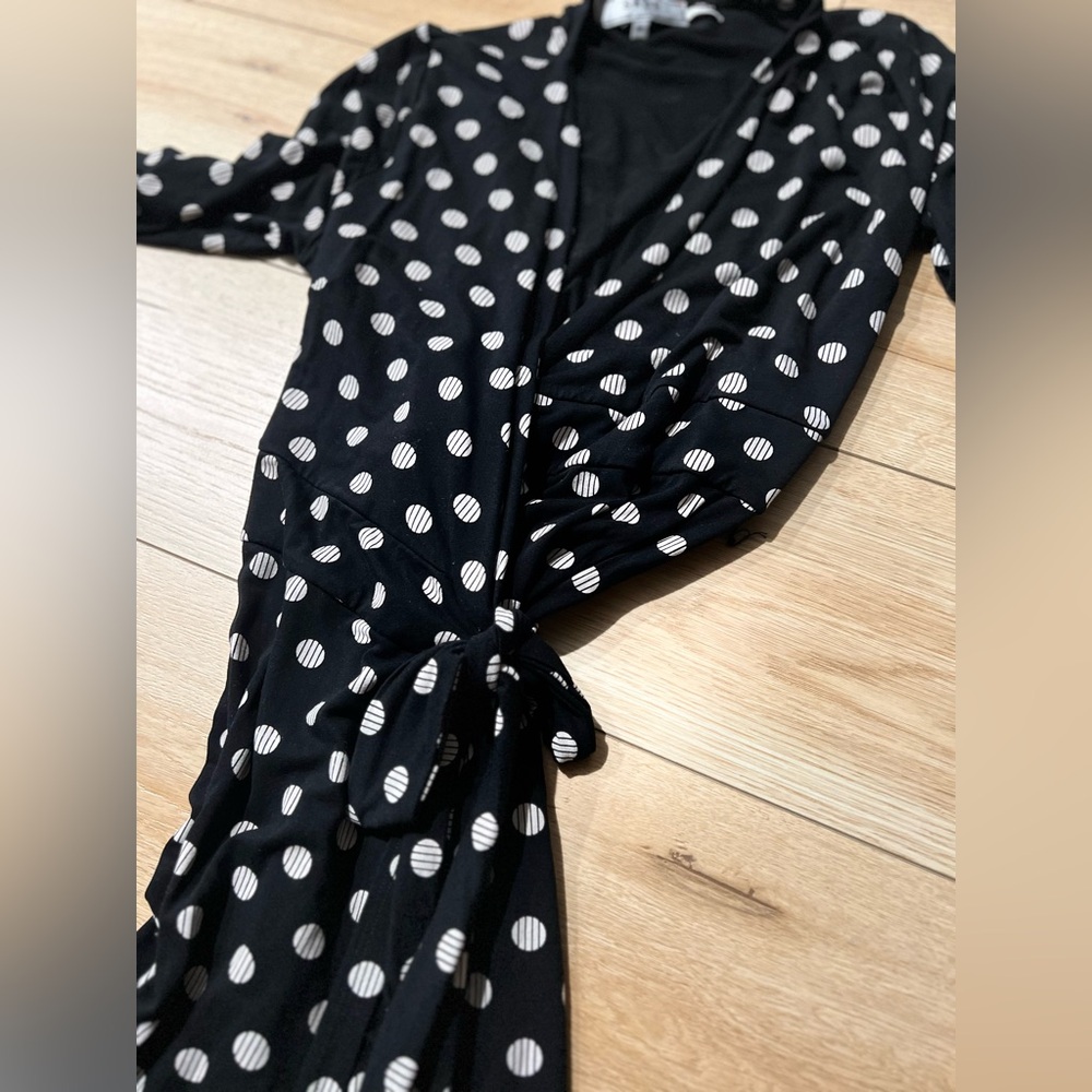 Polka Dot Wrap Dress